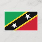 Kittiaan / Nevisiaanse vlag, Saint Kitts en Nevis Visitekaartje (Voorkant)