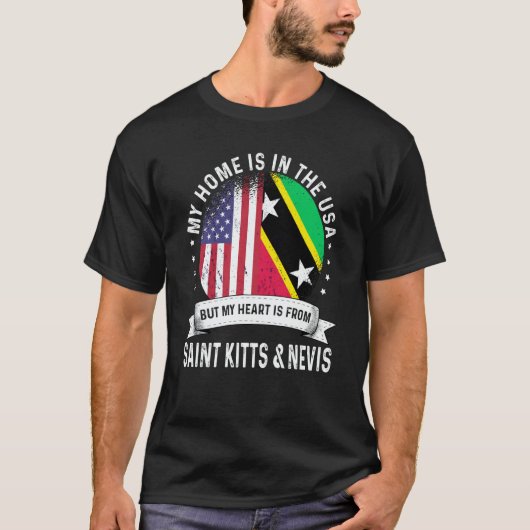 Kittiaanse Nevisiaanse Amerikaanse Patriottische T T-shirt (Voorkant)