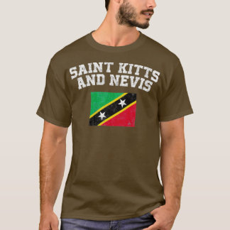 Kittian Flag Saint Kitts en Nevis T-shirt