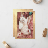 Kittie Engel voor Kerstmis Notitiekaartje (Voorkant / Achterkant in situ)