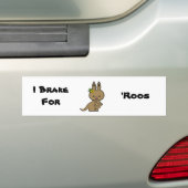 Kittie Kangaroo Bumpersticker (Op auto)