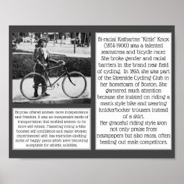 Kittie Knox Bi-raciale fietser fieminist Poster