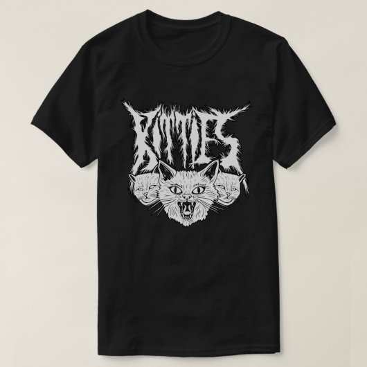 Kitties - Metal Style T-shirt (Design voorkant)