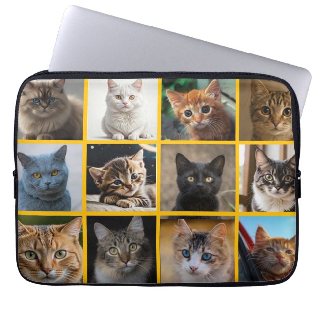 Kitties Overal Laptop Sleeve (Voorkant)