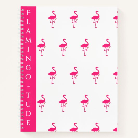 Kittige Flamingo's Notitieboek (Voorkant)