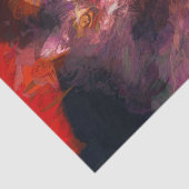 Kittige Kat Boho Paars Rood Abstract Kunstontwerp Tissuepapier (Detail)