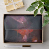 Kittige Kat Boho Paars Rood Abstract Kunstontwerp Tissuepapier (Geschenk)
