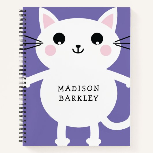 Kittige Kat Cute Notitieboek (Voorkant)