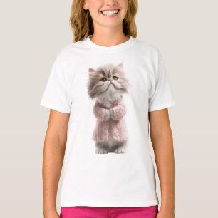 Kittige Roze Trui Kitten Kids T-shirt