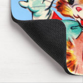 kittje met jazz handen uit de jaren 50 muismat (Hoek)