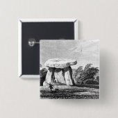 Kitts Cotty House Vierkante Button 5,1 Cm (Voorkant /achterkant)