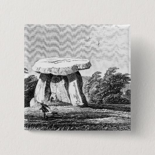 Kitts Cotty House Vierkante Button 5,1 Cm (Voorkant)