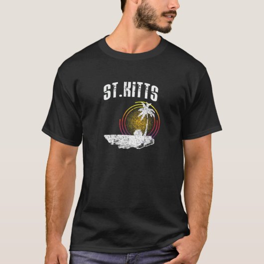 Kitts T Shirt Saint Kitts Caribbean Island Life G (Voorkant)