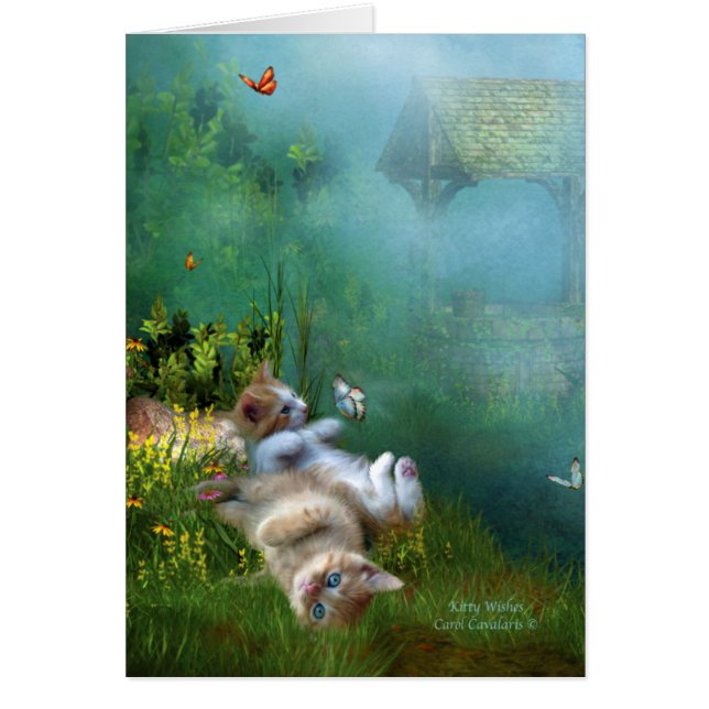 Kittty wenst ArtCard (Voorkant)