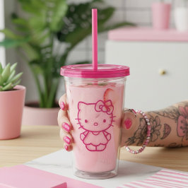 Kitty Acryl Drinkbeker