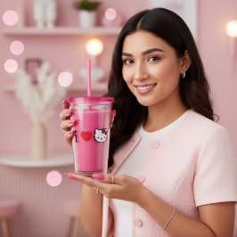 Kitty Acryl Tumbler Drinkbeker