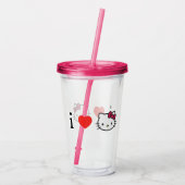 Kitty Acryl Tumbler Drinkbeker (Achterkant)