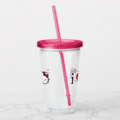 Kitty Acryl Tumbler Drinkbeker (Links)