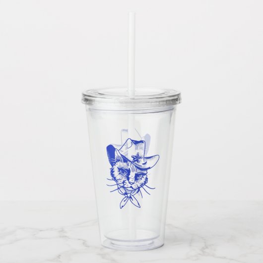 Kitty Acrylic Tumbler Acryl Drinkbeker (Voorkant)