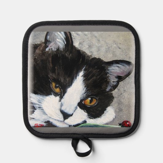 Kitty and ladybuts Oven Mitts & Pot Holders Pannenlap (Voorkant)