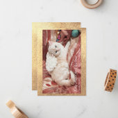 Kitty Angel for Christmas Notitiekaartje (Voorkant / Achterkant in situ)