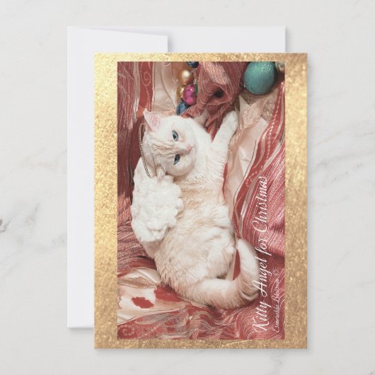 Kitty Angel for Christmas Notitiekaartje (Voorkant)