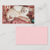 Kitty Angel for Christmas Notitiekaartje (Voorkant / Achterkant)