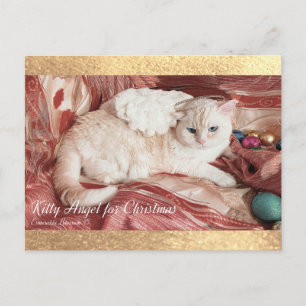 Kitty Angel met Kerstmis Briefkaart