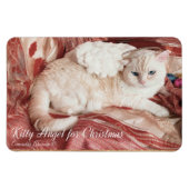 Kitty Angel met Kerstmis Magneet (Horizontaal)