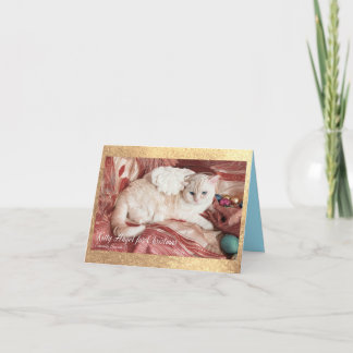 Kitty Angel voor Kerstmis Bedankkaart