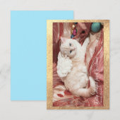 Kitty Angel voor Kerstmis Bedankkaart (Voorkant / Achterkant)