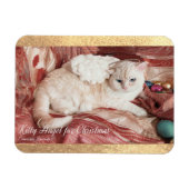 Kitty Angel voor Kerstmis Magneet (Horizontaal)
