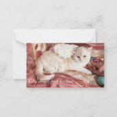 Kitty Angel voor Kerstmis Notitiekaartje (Voorkant)