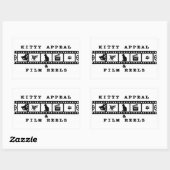 Kitty Appeal & Film Reels Witte Sticker (Vel)