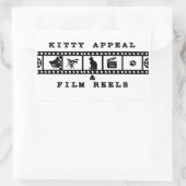 Kitty Appeal & Film Reels Witte Sticker (Tas)
