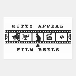Kitty Appeal & Film Reels Witte Sticker