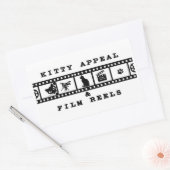 Kitty Appeal & Film Reels Witte Sticker (Envelop)