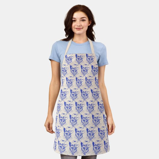 Kitty  apron schort (Gedragen)