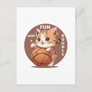 kitty basketbal briefkaart