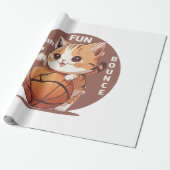 kitty basketbal cadeaupapier (Uitgerold)