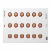 kitty basketbal etiket (Full Sheet)