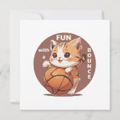 kitty basketbal kaart (Achterkant)