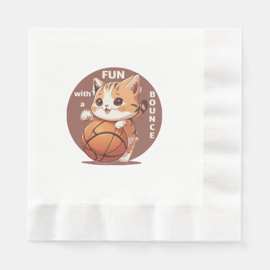 kitty basketbal servet (Voorkant)