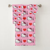 Kitty Bath Towel Set Bad Handdoek (Insitu)