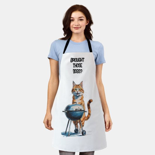 Kitty BBQ Apron Schort (Gedragen)
