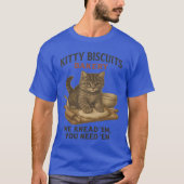 Kitty Biscuits Bakery Funny Cat baking for cat lov T-shirt (Voorkant)