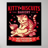 Kitty Biscuits Bakery We Knead Em You Need Em Vale Poster (Voorkant)