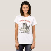 Kitty Biscuits Bakkerij | Grappige Kat Bakken Pun T-shirt (Voorkant volledig)