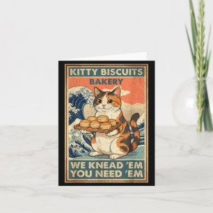 Kitty biscuits bakkerij grote golf kat knedend mem kaart