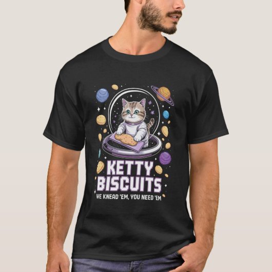 Kitty Biscuits Bakkerij Shirt Kattenliefhebber Kne (Voorkant)